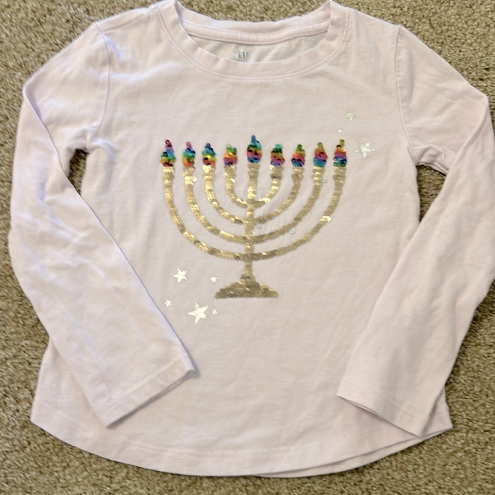 Girl Hanukkah Shirt XS